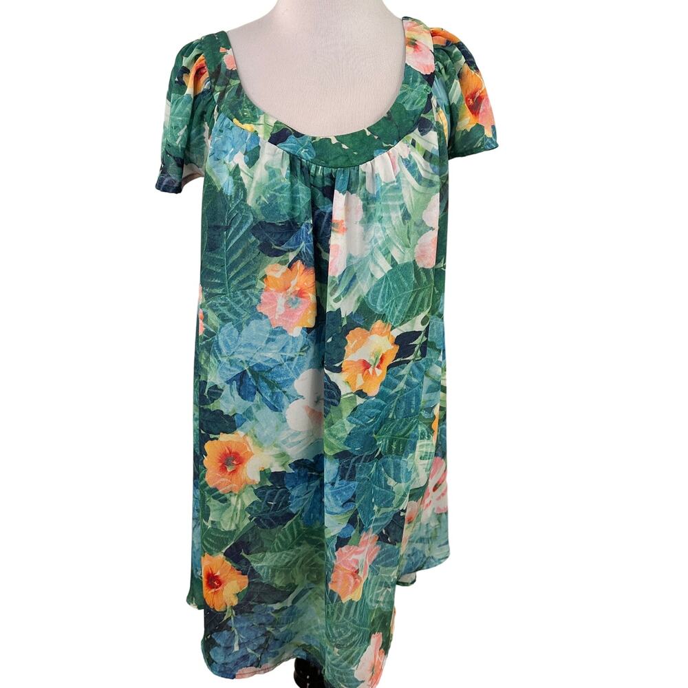 Show Me Your Mumu Tropical Hi-Low Tunic Dress Size Medium